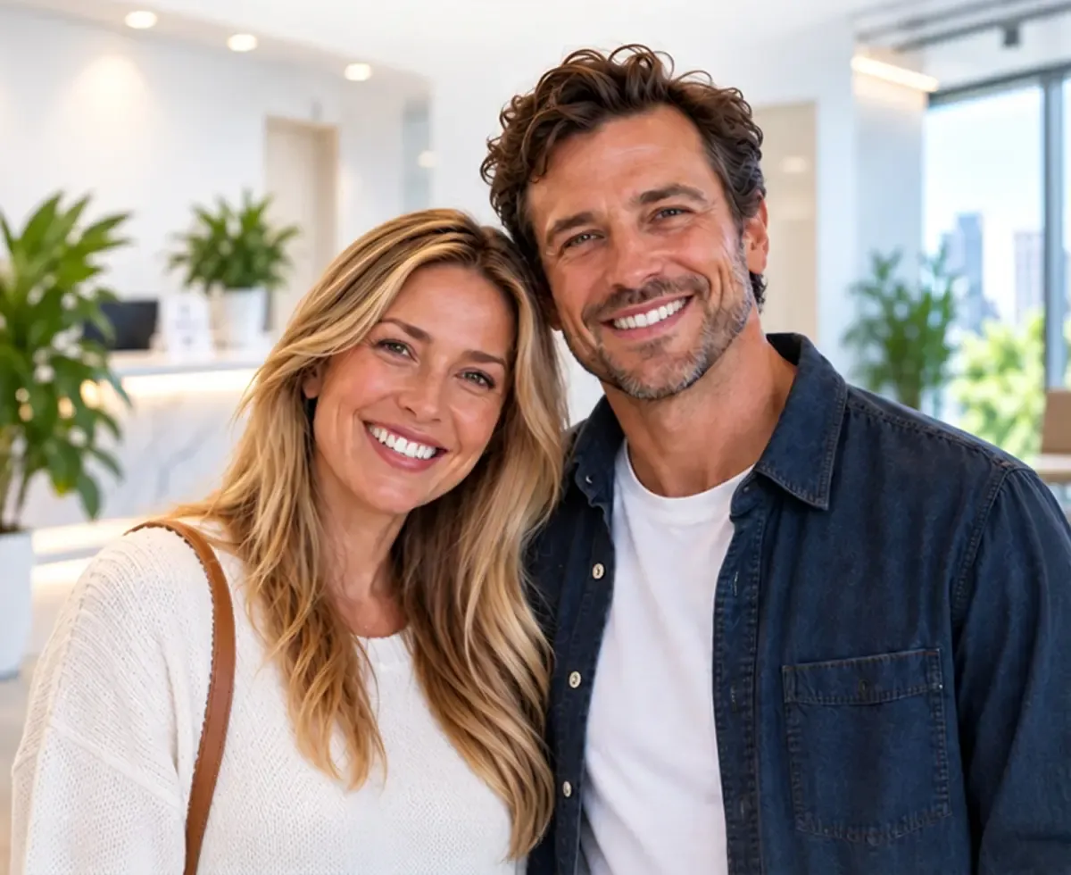 Lächelnde Patienten bei Antalya Smile Designs