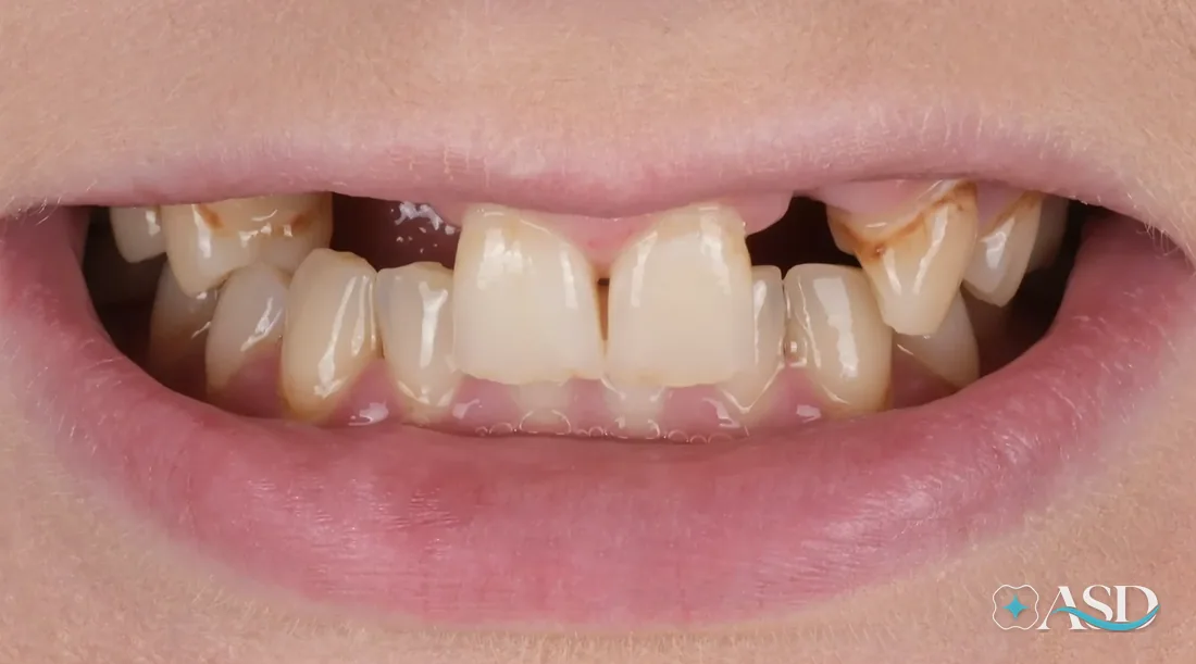 Bridges case 1, before treatment