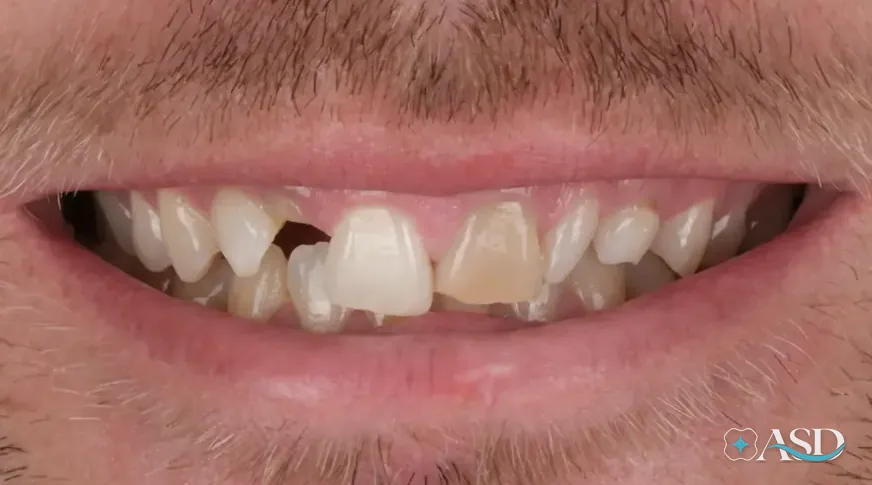Bridges case 4, before treatment