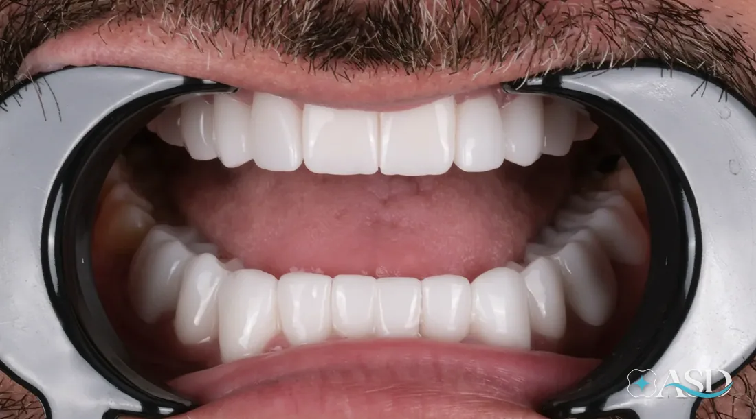 Crowns case 8, after treatment